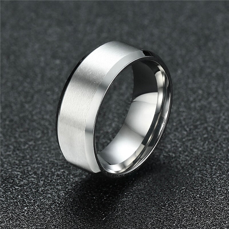 Classic Steel Band Ring